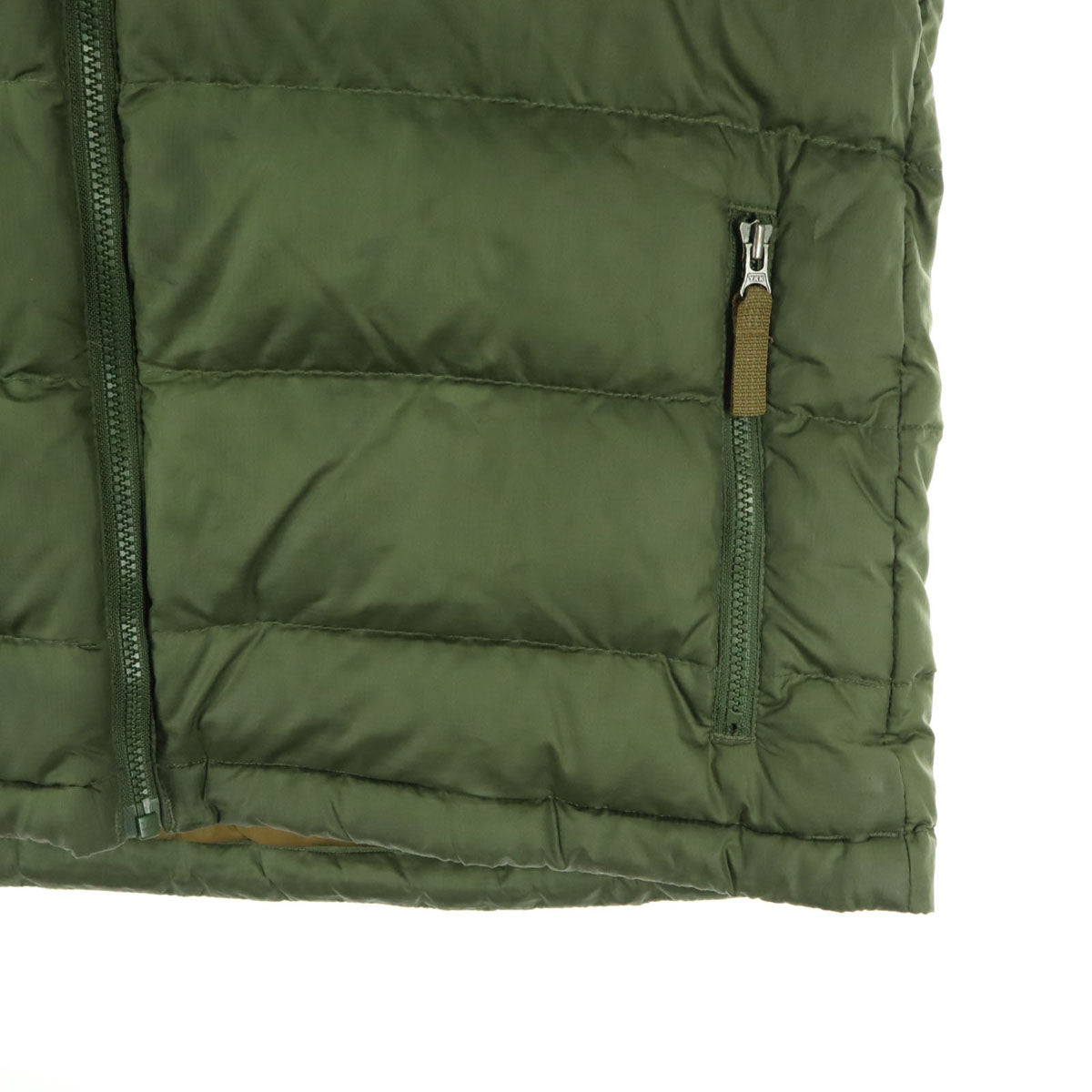 patagonia パタゴニア STY68207FA18 ワンポイントロゴ 長袖 ダウンパーカー M グリーン キッズ