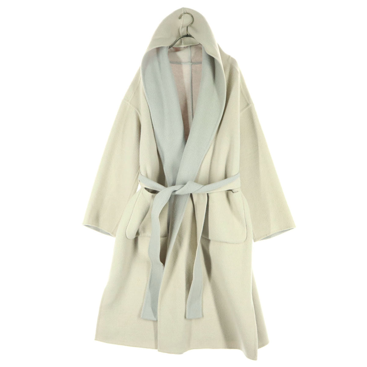 美品 nano universe ナノユニバース リバーシブル ガウンコート 38 ベージュ レディース