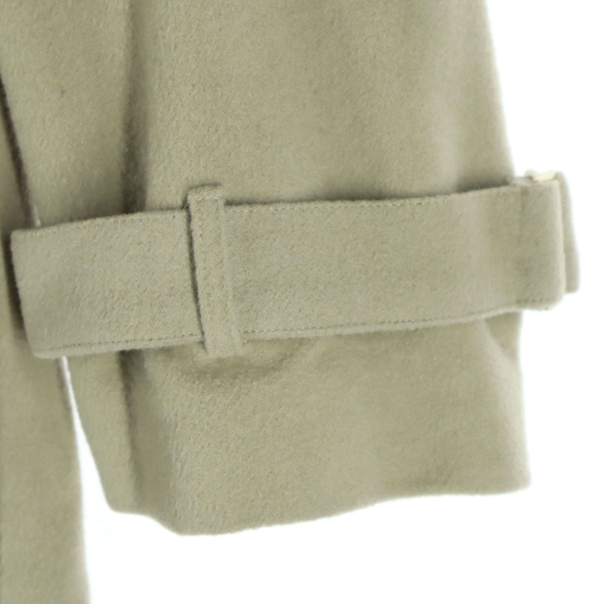 anuans アニュアンス ロング ウール トレンチコート F ベージュ レディース