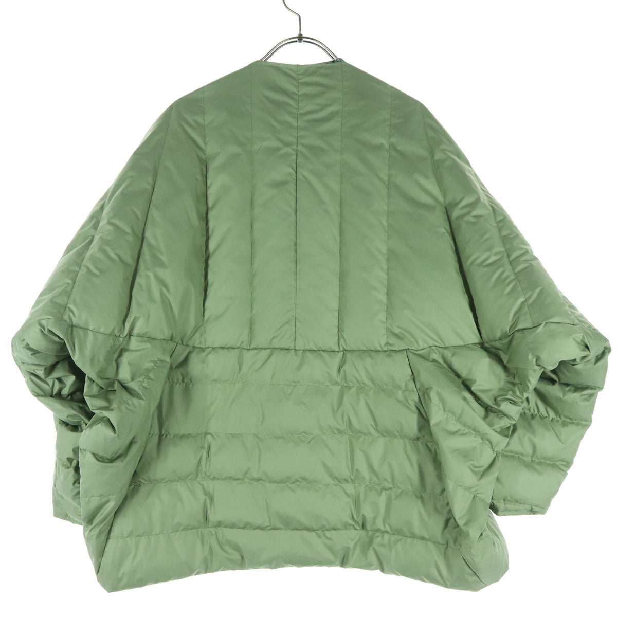 manipuri マニプリ リバーシブル ボタニカル柄 長袖 ダウンジャケット