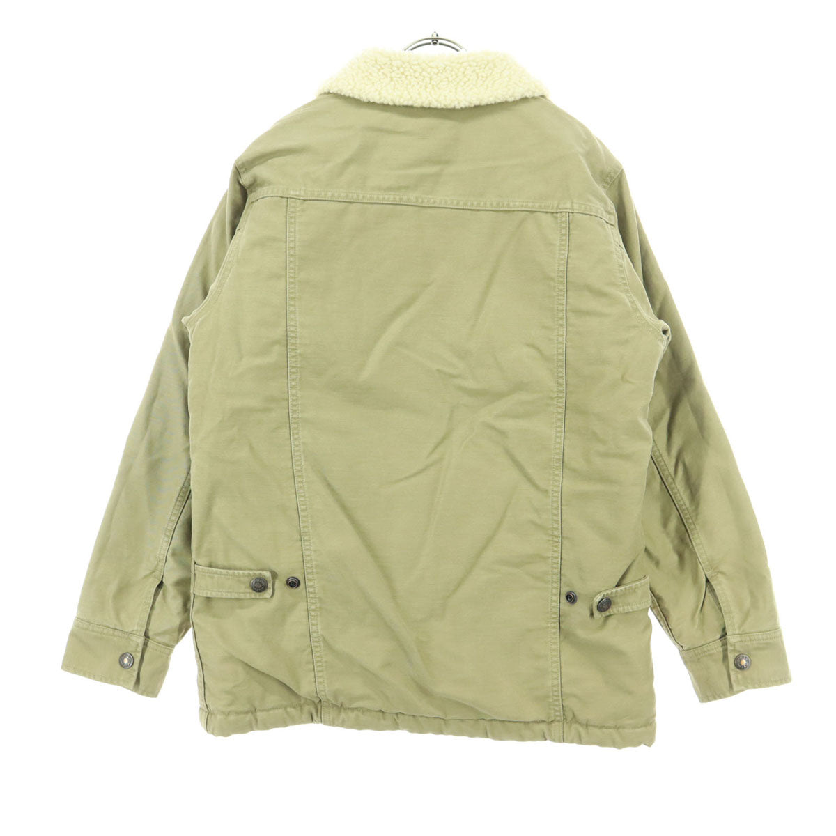 美品 Pherrow's フェローズ 長袖 ボアライナー コットンジャケット 36 ベージュ メンズ