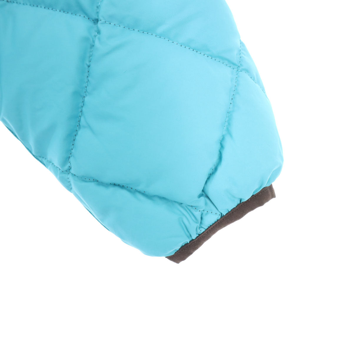 美品 mont-bell モンベル 英字 長袖 ダウンジャケット 150 ブルー リバーシブル フード取り外し可 キッズ