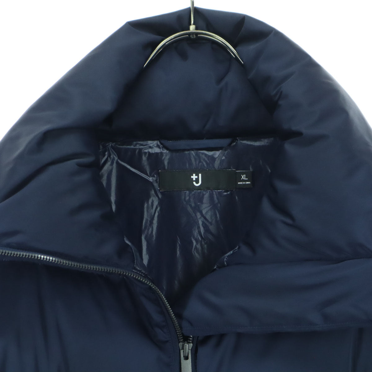 UNIQLO+J ユニクロ+Ｊ 厚手 ダウンジャケット XL ネイビー レディース
