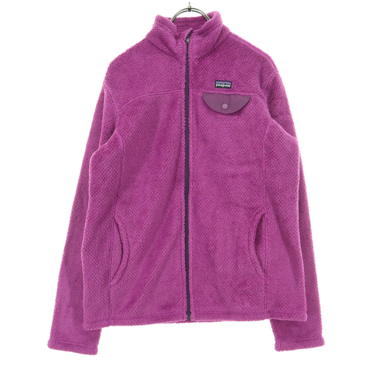 美品 patagonia パタゴニア ポーラテック 長袖 フリースジャケット GIRL's XL(14) ピンク POLARTEC 65475 FA12 キッズ