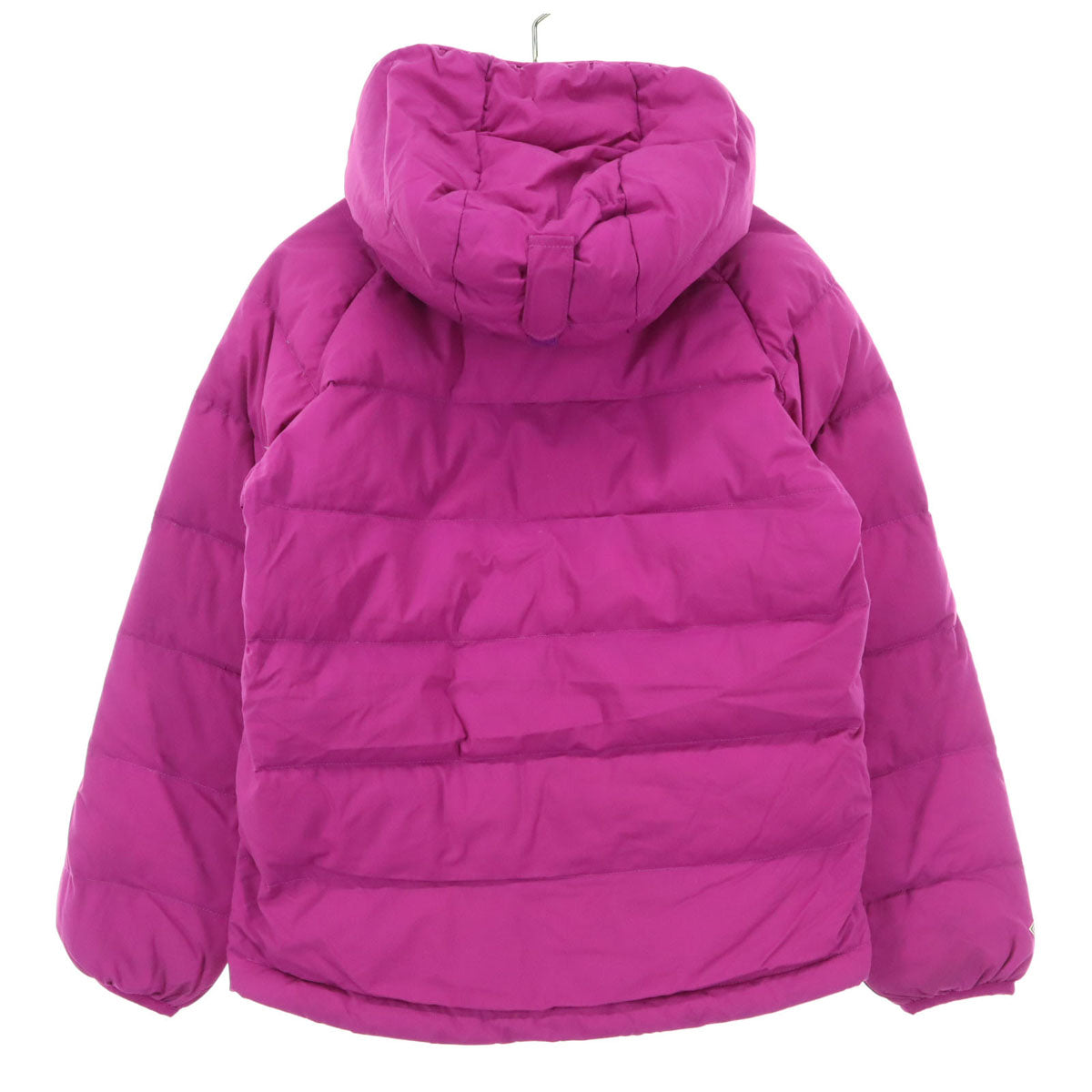 mont-bell モンベル 英字 長袖 ダウンジャケット 130 パープル 収納袋付属 キッズ