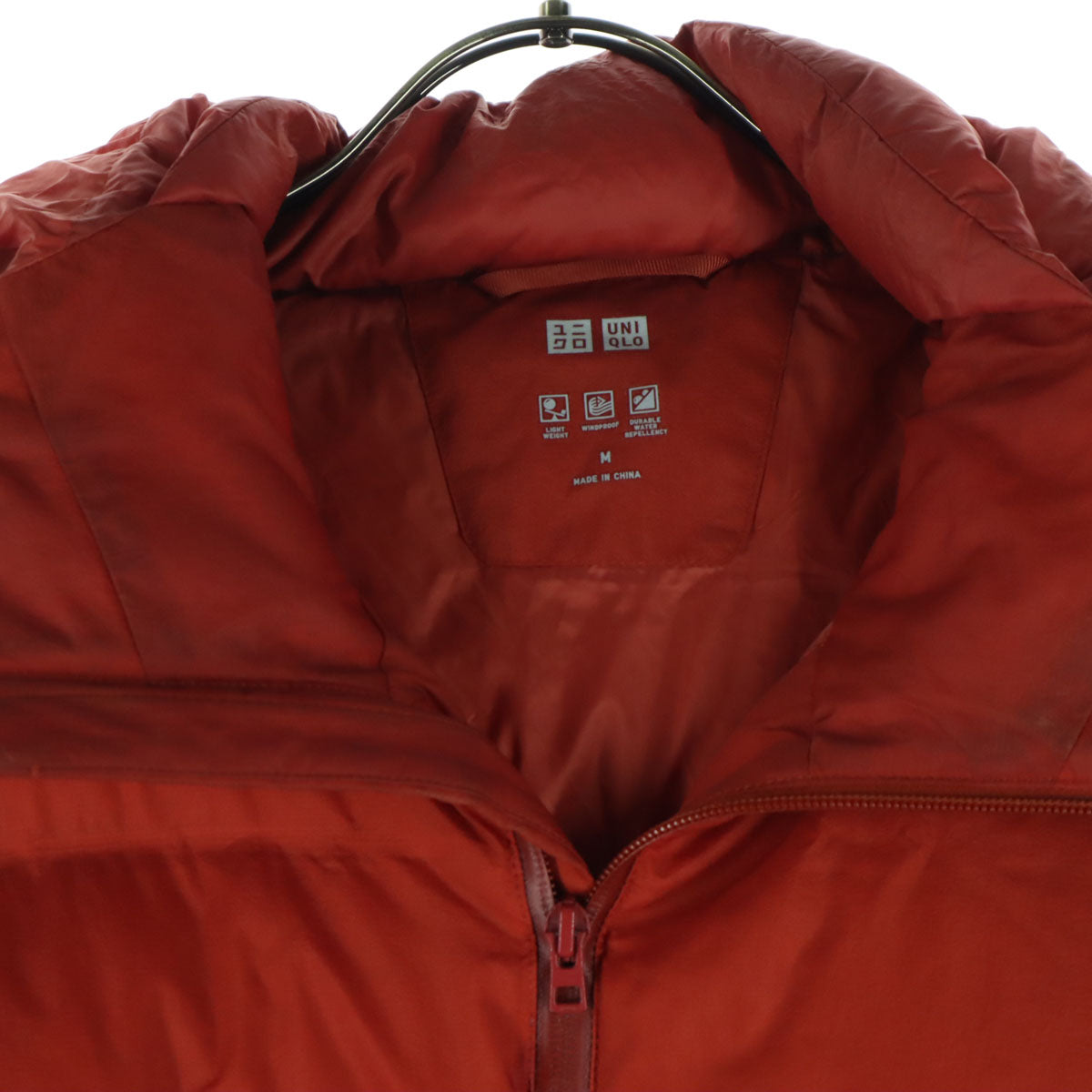 UNIQLO ユニクロ 長袖 シームレス ダウンジャケット M レッド メンズ