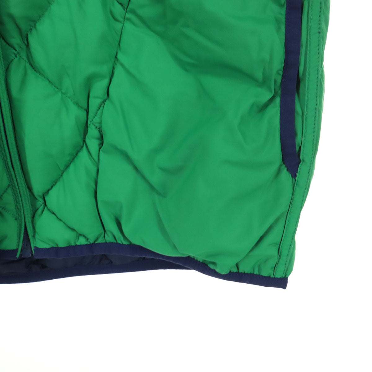 mont-bell モンベル リバーシブル 長袖 ダウンジャケット 150 ネイビー系 グリーン キッズ