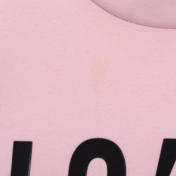 LOVEMOSCHINO ラブモスキーノ ロゴプリント 長袖 スウェット ワンピース 4 ピンク系 レディース