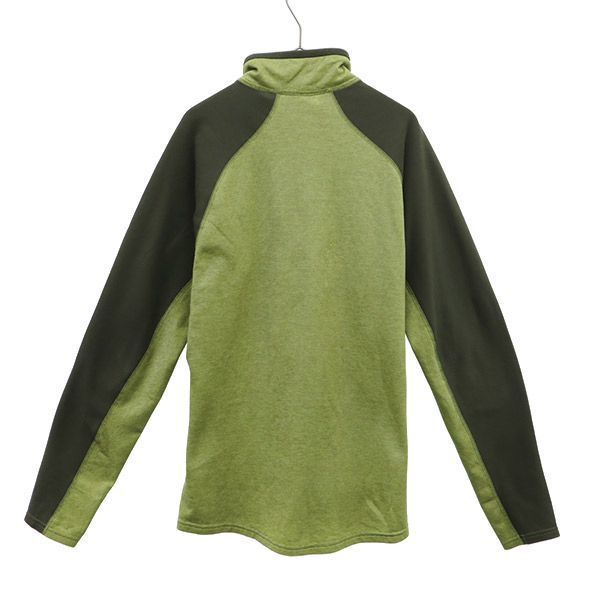patagonia パタゴニア 長袖 ハーフジップ カットソー M グリーン アウトドア Tシャツ メンズ