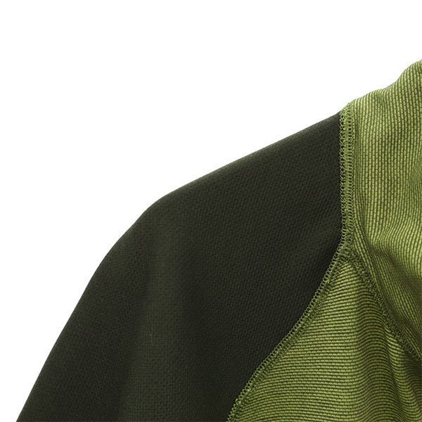 patagonia パタゴニア 長袖 ハーフジップ カットソー M グリーン アウトドア Tシャツ メンズ