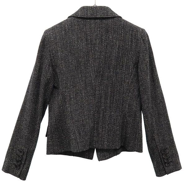 YOKO DOR ヨーコドール 三陽商会 総柄 テーラードジャケット 38 ブラック系 レディース