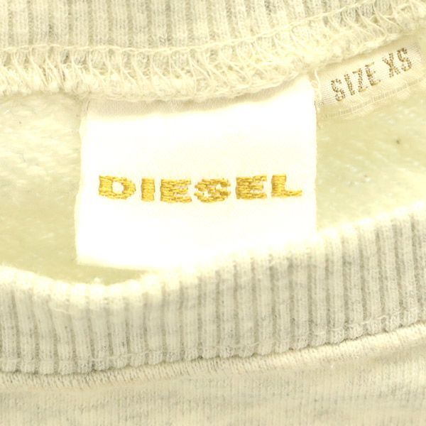 DIESEL ディーゼル 長袖 トレーナー XS グレー スウェット レディース