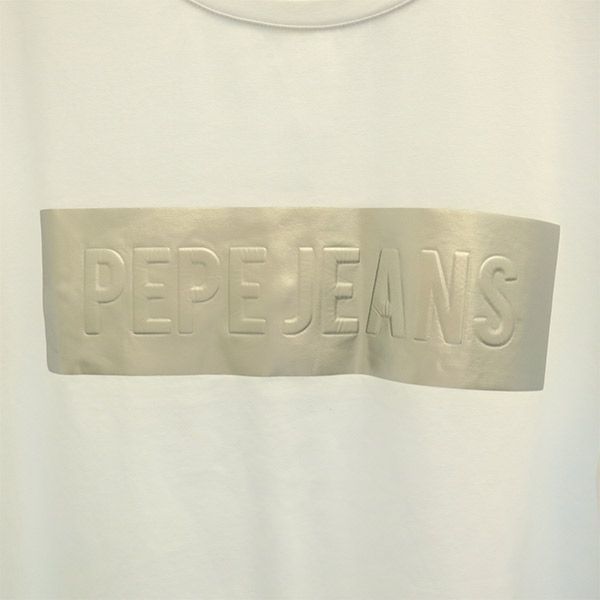 PEPE JEANS LONDON ペペジーンズロンドン プリント 長袖 Tシャツ L ホワイト ロンT メンズ
