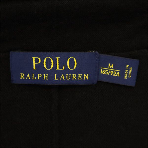 ポロラルフローレン 長袖 ロング ニットカーディガン M ブラック POLO RALPH LAUREN レディース