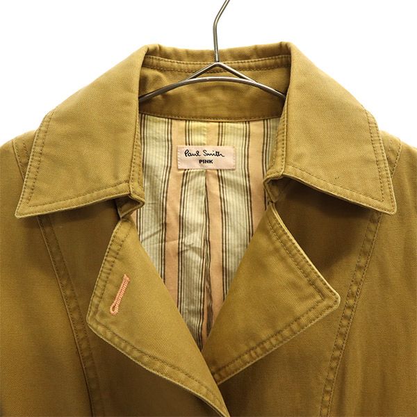 PAUL SMITH PINK ポールスミスピンク トレンチ ジャケット 40 ブラウン レディース