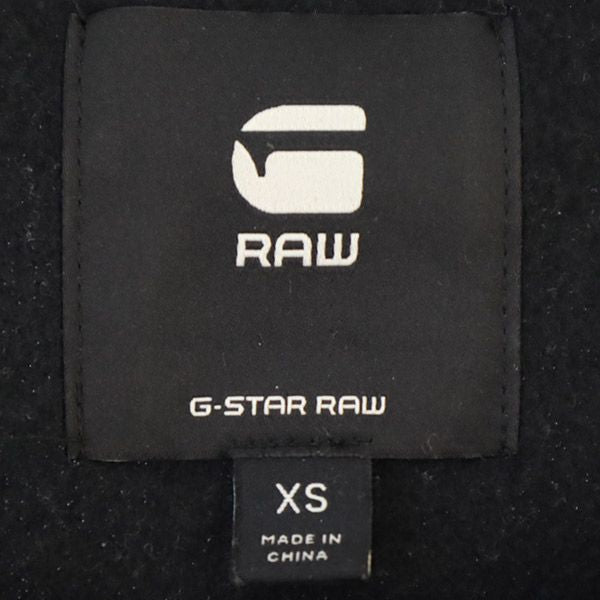G-STAR RAW ジースターロウ ワッペン刺繍 長袖 トレーナー XS ブラック スウェット 裏起毛 メンズ