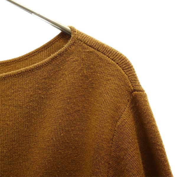 Mila Owen ミラオーウェン 長袖 ボートネック セーター F ブラウン ニット レディース