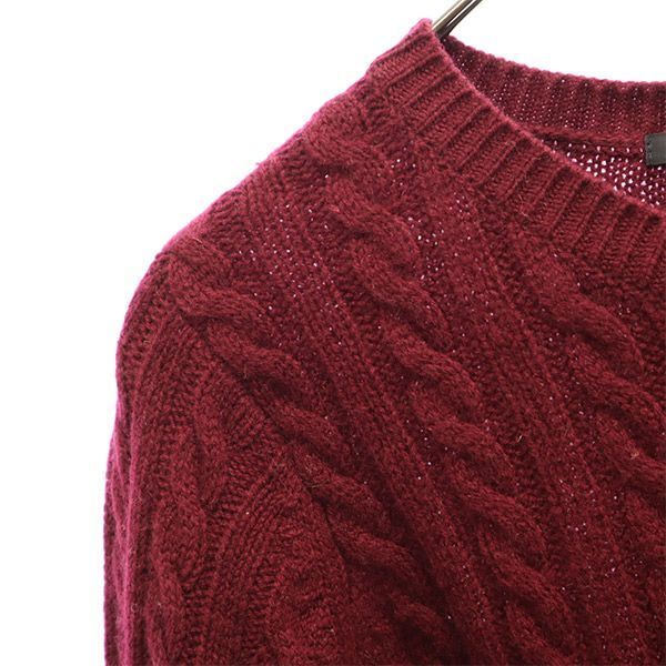 MACPHEE マカフィー ウールブレンド 長袖 ニットカーディガン 1 レッド トゥモローランド レディース