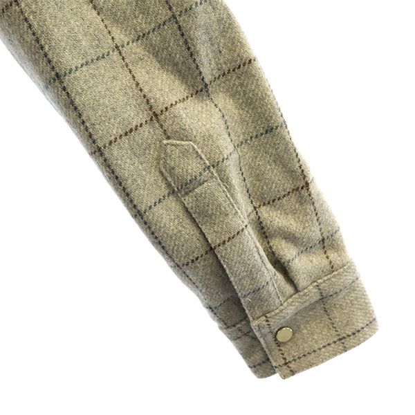 TOCCA トッカ ウール 格子柄 ジャケット 2 グレー×ブラウン レディース