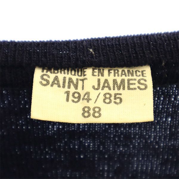 SAINT JAMES セントジェームス 長袖 Vネック セーター ネイビー ニット レディース