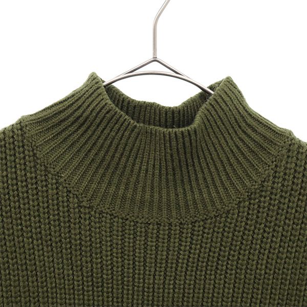 エモダ ノースリーブ ニット ワンピース F グリーン EMODA ハイネック レディース