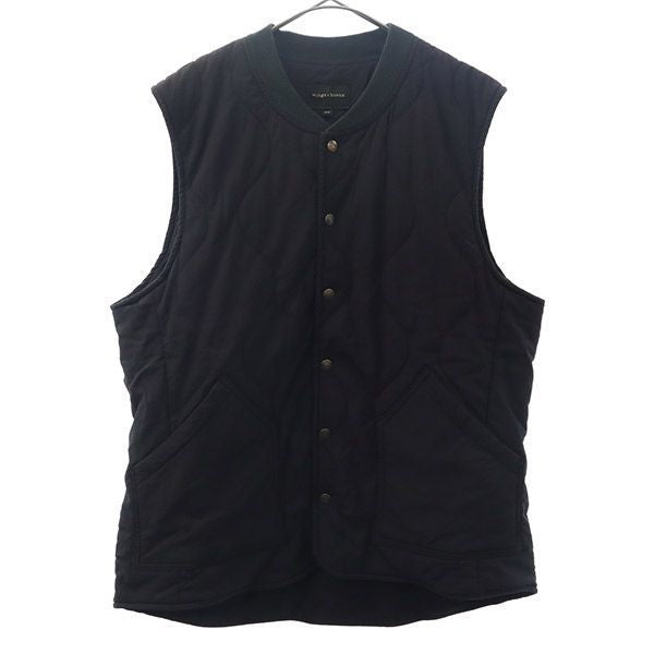 wings+horns ウィングスアンドホーンズ キルティング ベスト M ネイビー メンズ