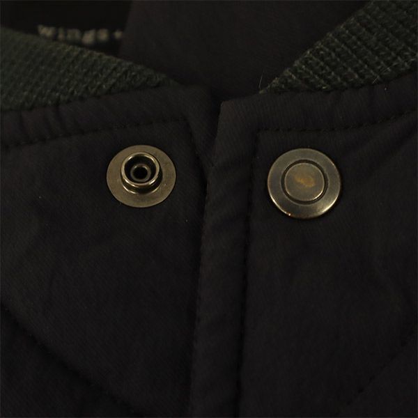 wings+horns ウィングスアンドホーンズ キルティング ベスト M ネイビー メンズ