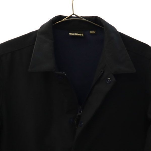 WILDTHINGS ワイルドシングス ステンカラーコート M ネイビー メンズ
