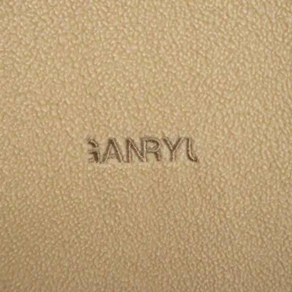 ガンリュウ 2014年 ロゴ刺繍 長袖 フリース カットソー L ブラウン系×白 GANRYU プルオーバー メンズ