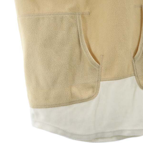 ガンリュウ 2014年 ロゴ刺繍 長袖 フリース カットソー L ブラウン系×白 GANRYU プルオーバー メンズ