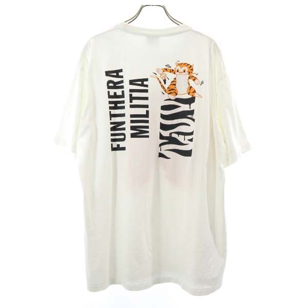 A BATHING APE アベイシングエイプ タイガー 両面プリント 半袖 Tシャツ XL 白 メンズ