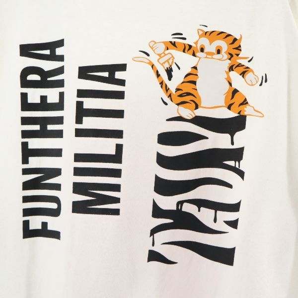 A BATHING APE アベイシングエイプ タイガー 両面プリント 半袖 Tシャツ XL 白 メンズ