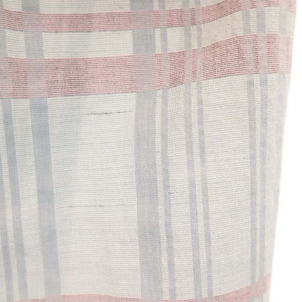 LANVIN ランバン 90s オールド チェック柄 ロゴ刺繍 半袖 シャツ L グレー系 メンズ