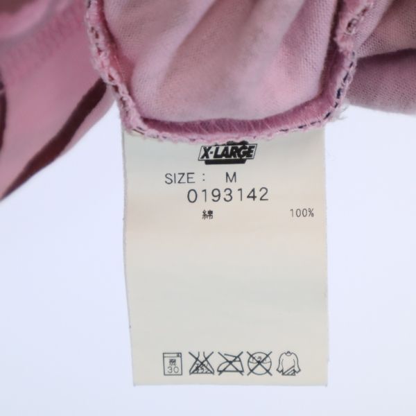 XLARGE エクストララージ 総柄 半袖 Tシャツ M ピンク系 メンズ