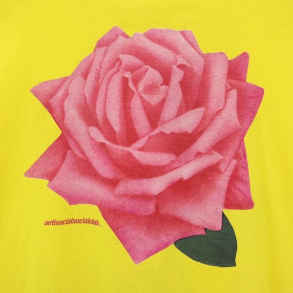 ANTI SOCIAL SOCIAL CLUB アンチソーシャルソーシャルクラブ USA製 半袖 Tシャツ XXL イエロー系 メンズ