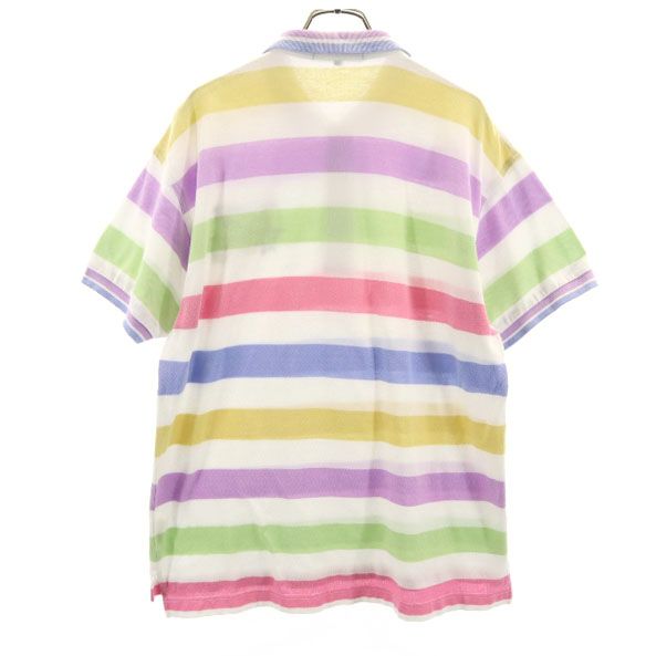 KENZO ケンゾー 日本製 ボーダー 半袖 ポロシャツ 3 鹿の子 メンズ