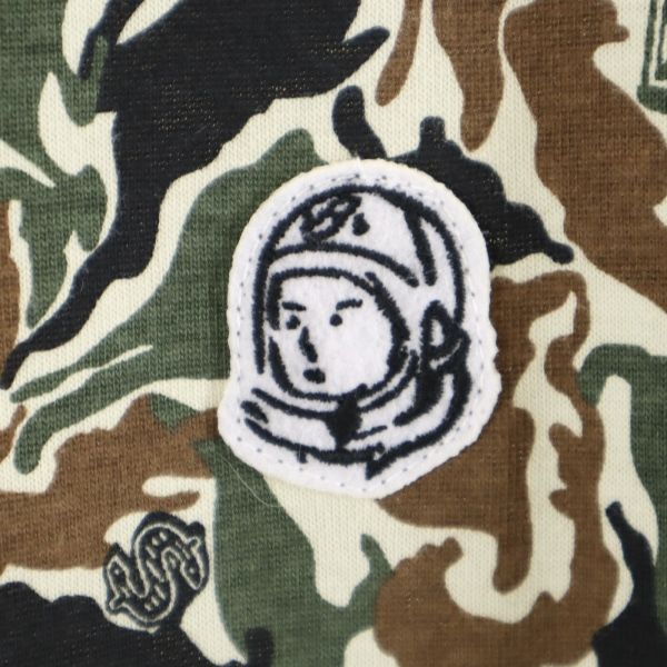 Billionaire Boys Club ビリオネアボーイズクラブ 迷彩柄 半袖 クルーネック Tシャツ XL 茶×黒×っ緑 メンズ