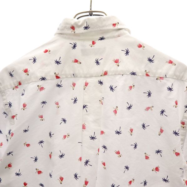 サンサーフ SS34973 東洋エンタープライズ 日本製 半袖 ボタンダウンシャツ L ホワイト系 SUN SURF ハワイアン メンズ