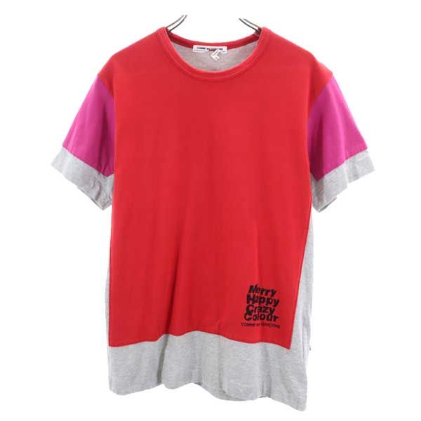 COMME des GARCONS コムデギャルソン 2010年 日本製 半袖 Tシャツ S レッド系 メンズ