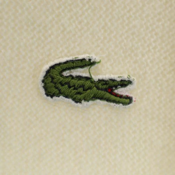 アイゾットラコステ 80s ヴィンテージ 長袖 Vネック ニット M アイボリー IZOD LACOSTE セーター メンズ