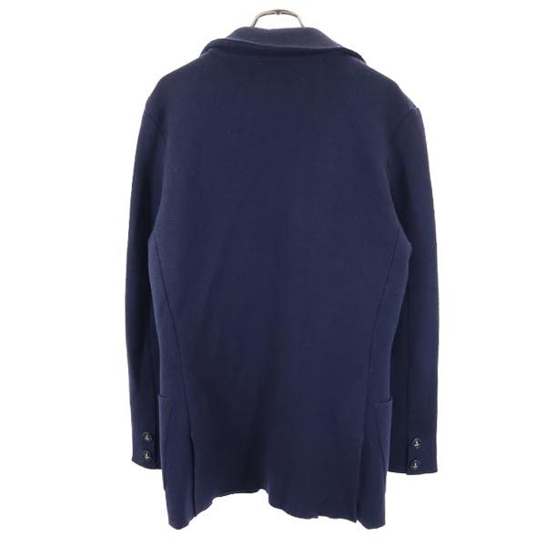 Mando マンド 日本製 ウール ニットジャケット 38 ネイビー メンズ