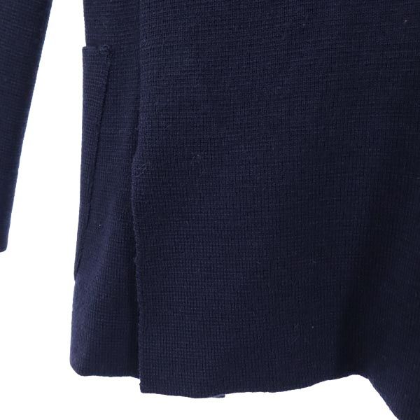 Mando マンド 日本製 ウール ニットジャケット 38 ネイビー メンズ