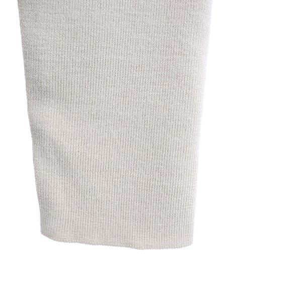 MAX&CO マックスアンドコー ウール 長袖 切替ファー ニット L ベージュ セーター レディース