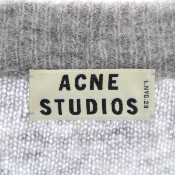 アクネストゥディオズ ウールブレンド 長袖 ニット ワンピース XXS グレー系 ACNE STUDIOS セーター レディース