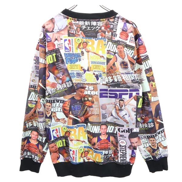 SURRY NBAデザインプリント 長袖 スウェット トレーナー XXL メンズ