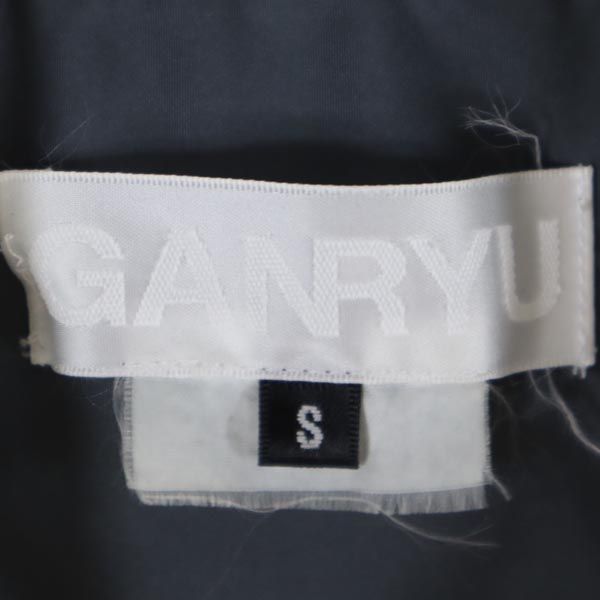 ガンリュウ 2014年 日本製 チェック柄 切替 長袖 ドッキング シャツ S グレー系 GANRYU 胸ポケット メンズ