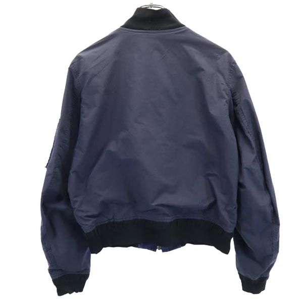 トーガ ペイズリー柄 リバーシブル ジャケット 46 紺 TOGA メンズ