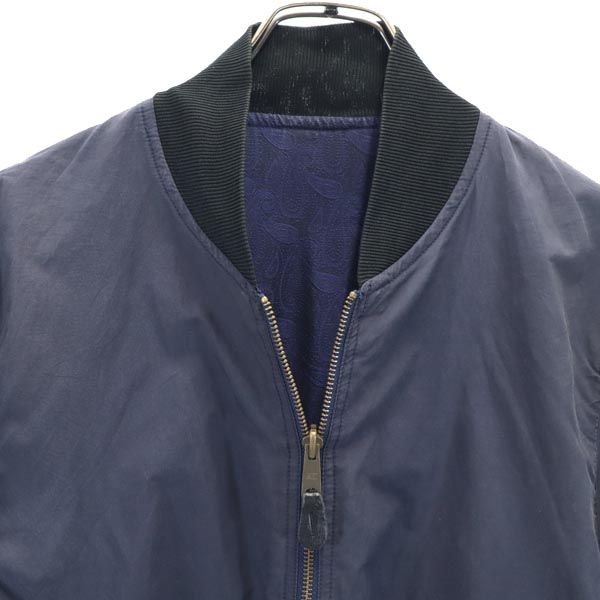 トーガ ペイズリー柄 リバーシブル ジャケット 46 紺 TOGA メンズ