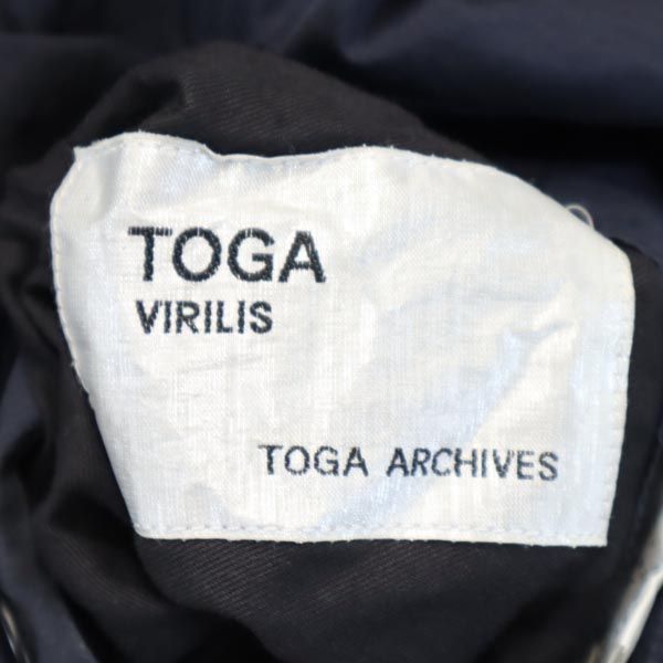 トーガ ペイズリー柄 リバーシブル ジャケット 46 紺 TOGA メンズ