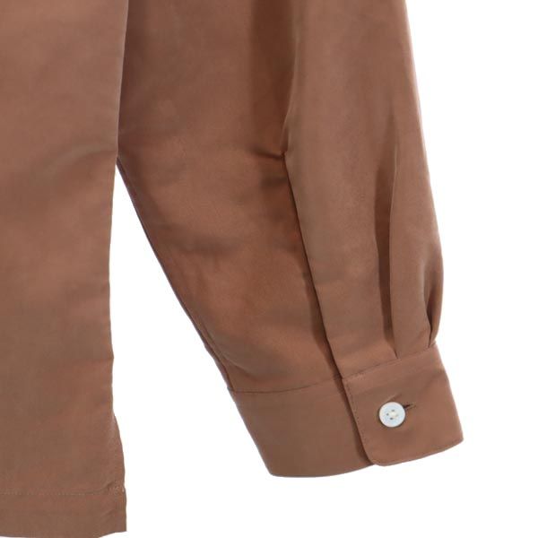 MAISON SPECIAL メゾンスペシャル 長袖 オープンカラーシャツ 46 ブラウン系 メンズ